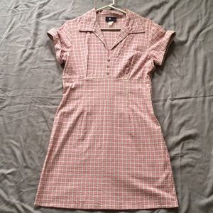 Morbid threads pink plaid dress size L